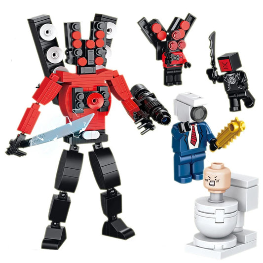 Titan Speakerman Building Blocks Toy Set Upgrade Skibidi Toilet Blocks Game Figure Bricks Adult Kids Assemble Toy Christmas Gift