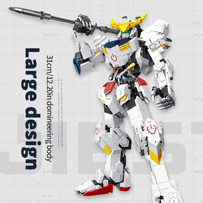 1142PCS Barbatos Robot Model Building Block Classic Japanese Anime Figure Assemble Bricks Display Toys Children Christmas Gifts