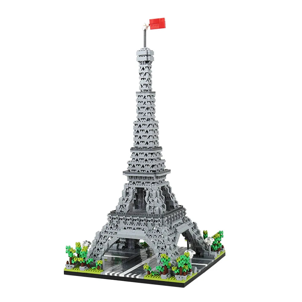 Famous Landmark Building Sets Big Ben/White House/Tower Bridge/Tower of Pisa/Eiffel Tower/Arc Triomphe/Colosseum/Louvre With Free Shipping