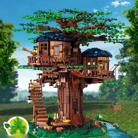 1013 Piece Massive Tree house Building Block Set With Free Shipping