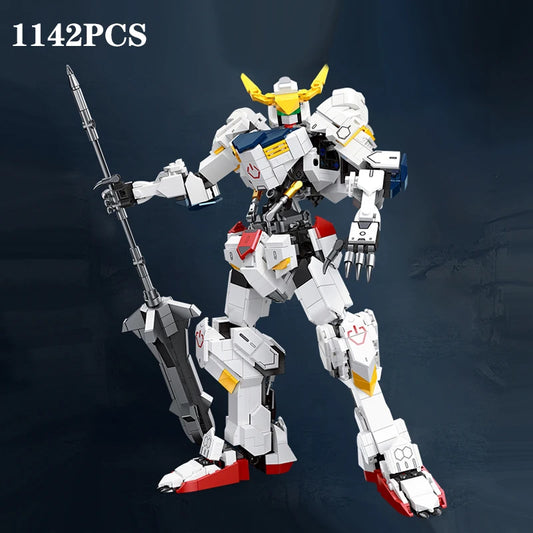 1142PCS Barbatos Robot Model Building Block Classic Japanese Anime Figure Assemble Bricks Display Toys Children Christmas Gifts