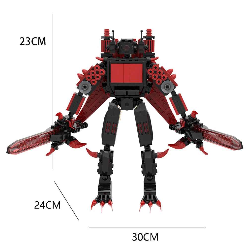 TITAN CAMERAMAN Upgrade Variant Personality Skibidi Toilet Man Building Blocks Toys Model Set of Decoration Diy Toy Gift